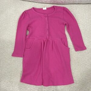 GAP Fuchsia Long Sleeve Kids Dress